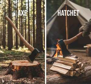 The Differences Axe vs Hatchet