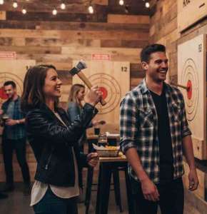 Axe Throwing as a Date Night Activity