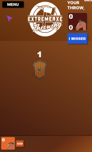 Hitter Shrinking Target Axe Game