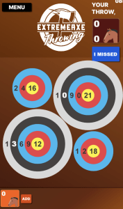 Mini Targets Precision Axe Game