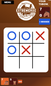 Tic Tac Toe Axe Game